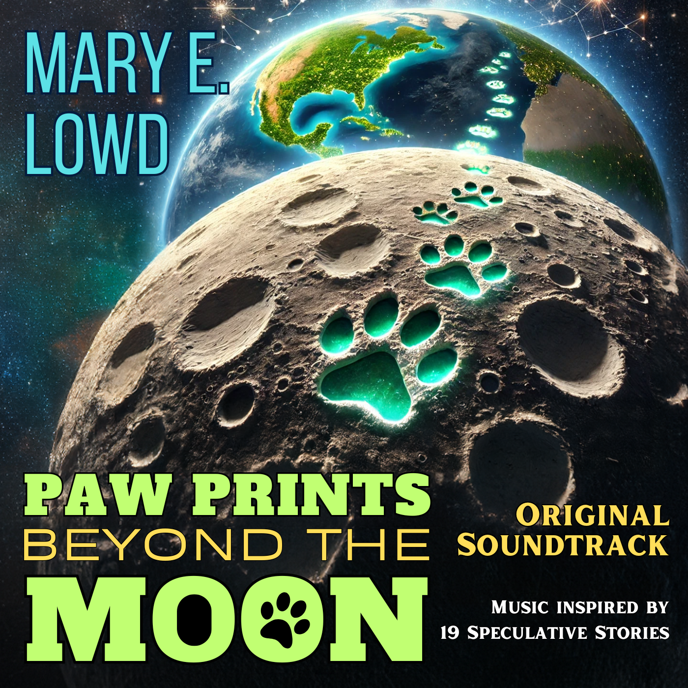 Paw Prints Beyond the Moon cover art